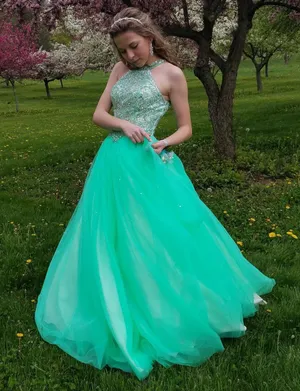 Green Prom Dress Size 0 thumbnail 1
