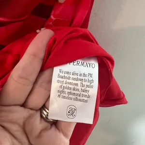 PEPPERMAYO- Divide Mini Dress Fire Red Size 4 thumbnail 6