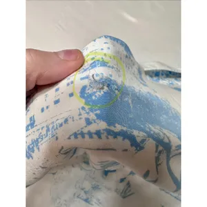 Jane + Delancey Womens Blue White Toile Scenic Button Down Shirt Large Short Slv thumbnail 9
