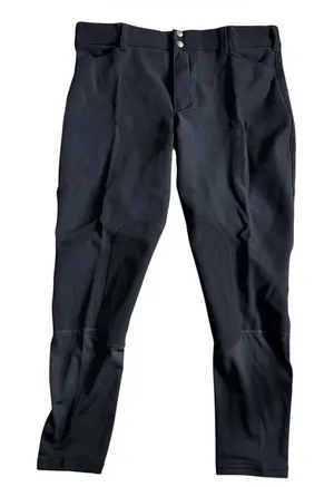 Irideon NWT Women's Riding Tech Fleece Breeches Size 34 Black Equestrian Pants thumbnail 1