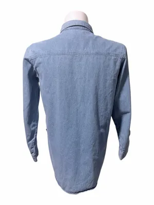 VTG Jerry Leigh Mickey Unlimited Button Down Denim Shirt Size Medium thumbnail 4