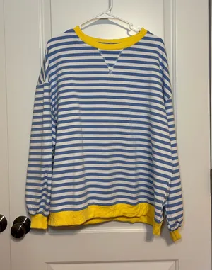 striped sweater Blue Size L thumbnail 1