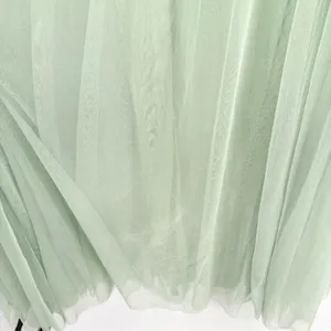 Windsor Womens Fatima Sage Green Embroidered Tulle Fairycore Prom Gown Dress 7/8 thumbnail 4