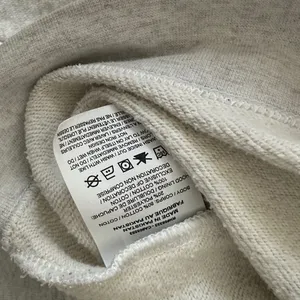 Nike Light Gray Crewneck Hoodie with Black Swoosh thumbnail 5