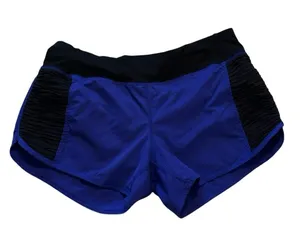 Lululemon Run Bright At Night Short Pigment Blue Purple Size 8 Zip Pockets Lined thumbnail 7