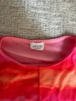 Le Lis Women's Maxi Dress in Pink, Orange thumbnail 3
