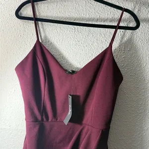 Lulu's Wine High Low Dress Size XL thumbnail 6