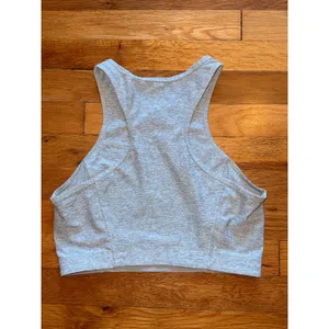 Outdoor Voices Athena Crop Top Heather Grey Space Dye High Neck‎ Tank Medium thumbnail 3