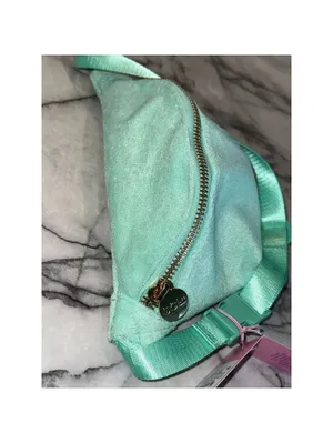 STONEY CLOVER LaNe Target Mint Green Fanny Pack Terrycloth Belt Hip Bag NEW thumbnail 5