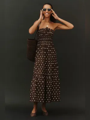Free People Anthropologie Somerset Strapless Maxi Dress thumbnail 2