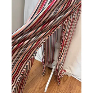 Zara Trafaluc Maxi Dress Womens S Multi-Color‎ Striped Knit Boho Beach Summer thumbnail 5