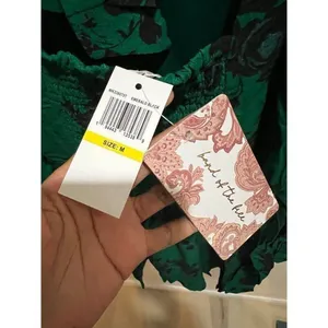 Anthropologie Band of Free NWT Women Medium Green Black Floral Mini Dress Fall thumbnail 8