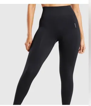 High waisted Gymshark Leggings , barely worn, no sigs or anything color black S thumbnail 1
