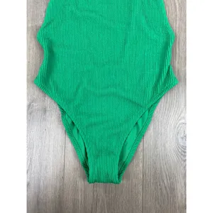 Aerie Green Crinkle Birthday Scoop Back Cheekiest One Piece Swimsuit Sz.M NWT thumbnail 9