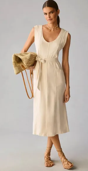 Daily Practice by Anthropologie Seamed Sleeveless Dress thumbnail 1