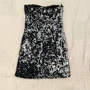Frederick's of Hollywood XS sequin bodycon strapless mini dress D2 3232 thumbnail 6