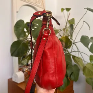Red Coach Crossbody Bag Leather thumbnail 3