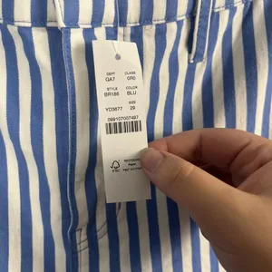 J Crew Slim demi-boot chino pant in stripe BR186 Size 29 thumbnail 5