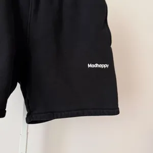 Madhappy Womens Heritage Sweatshorts Black Cotton Fleece Logo Shorts Size‎ M thumbnail 3