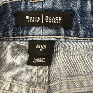 White House Black Market Nior Bermuda Blue Jean Shorts thumbnail 5