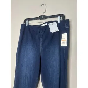 Ella Moss Pull On Flare Jeans Womens Size‎ 33 Body Sculpt Dark Wash High Rise thumbnail 2