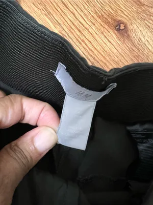 H&M Olive Green Crop Dress Pants thumbnail 4