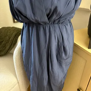 AMANDA UPRICHARD‎ Blue Tulip Silk Midi Dress Size Small thumbnail 3