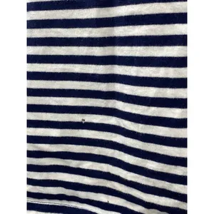 Polo Ralph Lauren White Navy Striped V Neck Short Sleeve Basic Tee T-Shirt Top S thumbnail 5