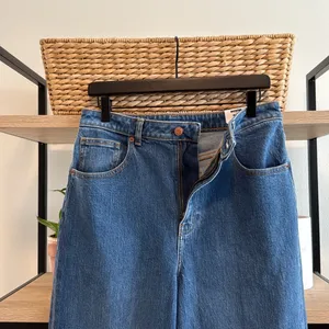 NWT PINK DENIM Victoria's Secret High-Rise Straight Leg Jeans, 12 thumbnail 8