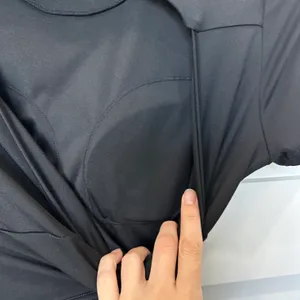Black Built In Bra Short Sleeve Dress thumbnail 5