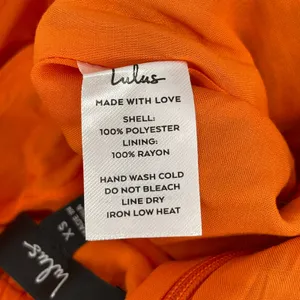 LULU'S Jumpsuit Extra Small Luxe Luau Orange Tropical Floral NWT Strapless Beach thumbnail 13