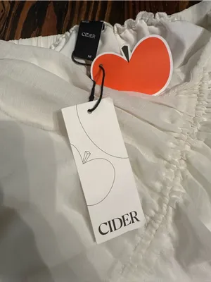 CIDER NWT Sheer White Ruffle Maxi Skirt with slit thumbnail 2