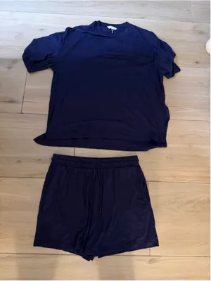 NEW KIRUNDO 2 Piece Sets Lounge Travel Sets Casual Oversized Tshirts Shorts L thumbnail 3