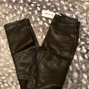 12th Tribe Vegan Brown Leather Pants thumbnail 5