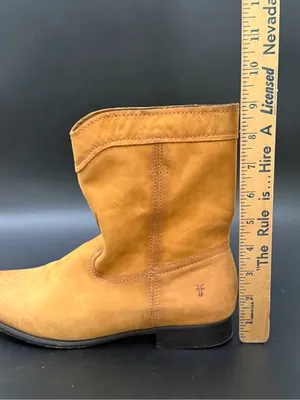 FRYE Cognac Cara Roper Mid Calf Pull On Boots Size 9 thumbnail 10