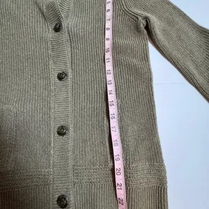 LRL Ralph Lauren Women Petite P Brown Cotton Knit Cardigan Suede Elbow Patches thumbnail 7