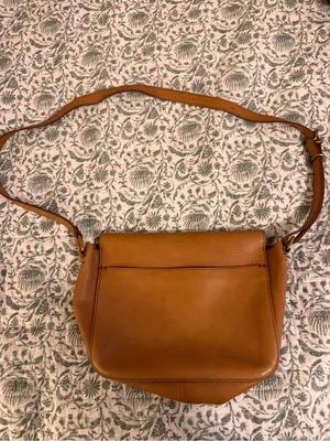 Madewell Tan Leather Crossbody with Gold-Tone Clasp thumbnail 5