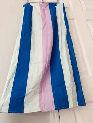Anthropologie Celandine Linen Blend Breezy High-Slit Maxi Skirt, Size M/L thumbnail 8