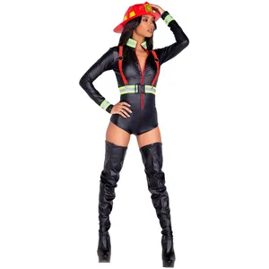 NEW Roma Hot Fire Woman Sexy Firefighter Halloween Costume Size Medium thumbnail 4