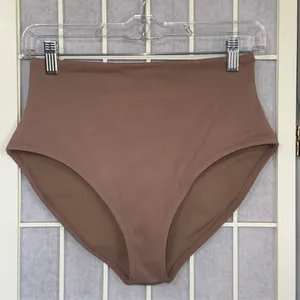 Skims Swim Beige Tan Minimalist High Waist Nude Slimming Bikini Bottoms Sz Small thumbnail 15