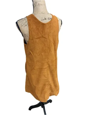 Free People Rolling Thunder Corduroy Mini Dress in Cinnamon Size M thumbnail 5