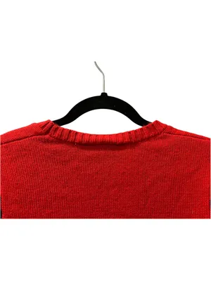 Derek Heart DJ Gingerbread House Music Ugly Christmas Sweater Red Small Womens thumbnail 8