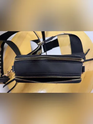 Marc Jacobs Black Saffiano Leather Crossbody Snapshot Camera Bag w 2 Pockets thumbnail 11