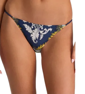 Alice and Olivia x PQ Swim Antique Scroll Rope Side Bikini Bottom S thumbnail 1