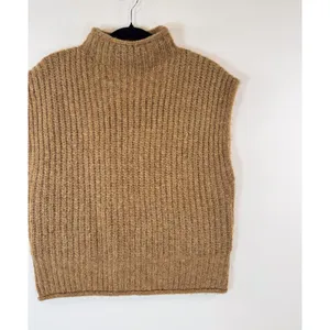 NWT Madewell Womens Vest Brown Stimpson Sweater Wool Knit Ribbed Pullover Medium thumbnail 5