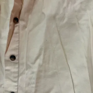 Crop Beige Shirt Tan Size M thumbnail 6