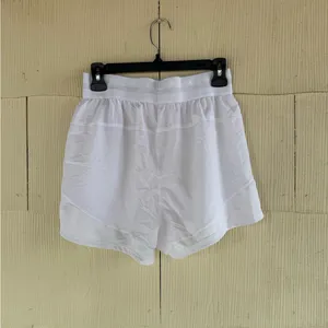 Adidas women’s HYGLM PACER shorts size MEDIUM/WHITE thumbnail 5