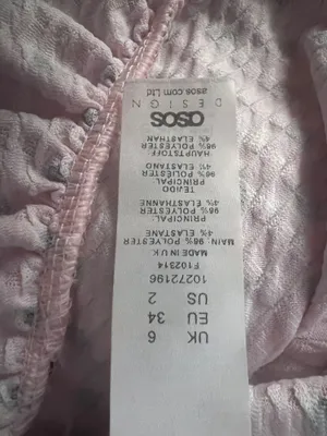 ASOS Pink Polka Dot Puff Sleeve Mini Dress US 2 thumbnail 5