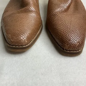 Sarto by‎ Franco Sarto Women Brown Snakeskin Embossed Leather Ankle Boots 9M thumbnail 7