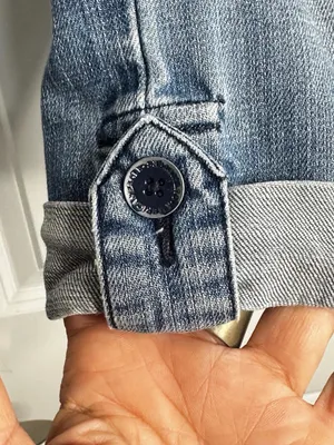 American Eagle Y2K Denim Roll Up Capri Sz 4 thumbnail 6